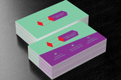 Przestrzenne pudełko, Budownictwo, Aranżacja wnętrz - Wizytówki Netprint