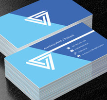 Dwa odcienie niebieskiego, Budownictwo, Aranżacja wnętrz - Wizytówki Netprint