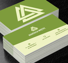 Dwa odcienie zielonego, Budownictwo, Aranżacja wnętrz - Wizytówki Netprint