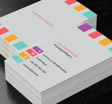 Kolorowe prostokąty, Budownictwo, Aranżacja wnętrz - Wizytówki Netprint