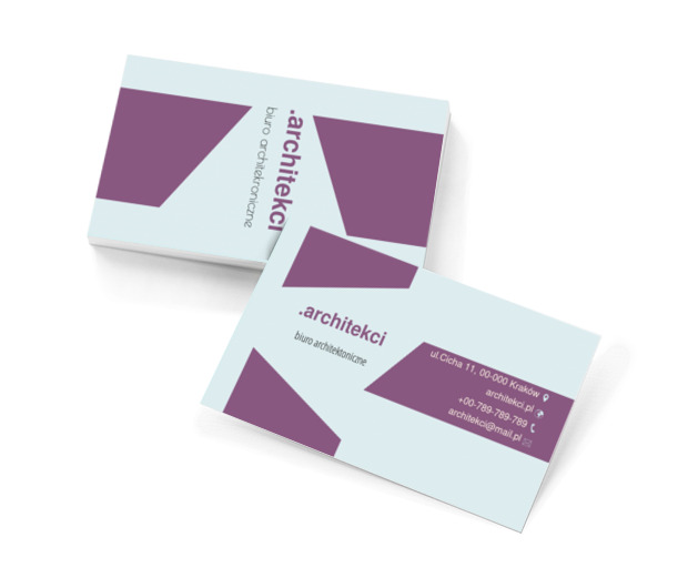Artystyczny nieład, Budownictwo, Architektura - Wizytówki Netprint szablony online