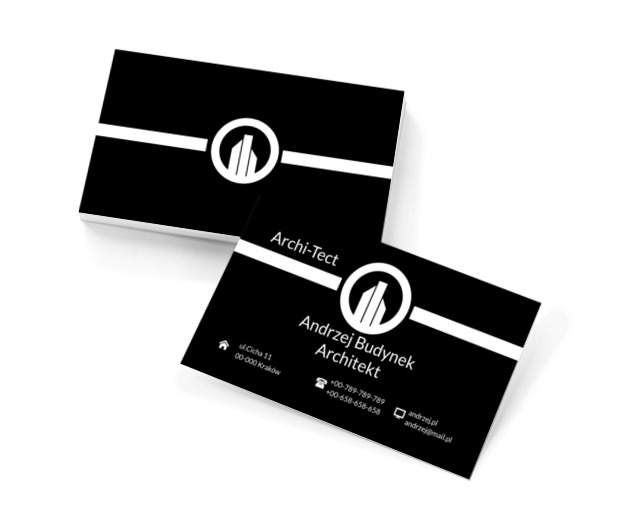 Klasyka i nowoczesność, Budownictwo, Architektura - Wizytówki Netprint szablony online