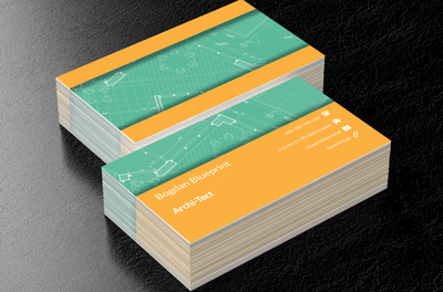 Zielony rzut mieszkania, Budownictwo, Architektura - Wizytówki Netprint