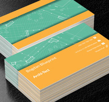 Zielony rzut mieszkania, Budownictwo, Architektura - Wizytówki Netprint