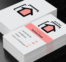 Domek ze skalą, Budownictwo, Architektura - Wizytówki Netprint