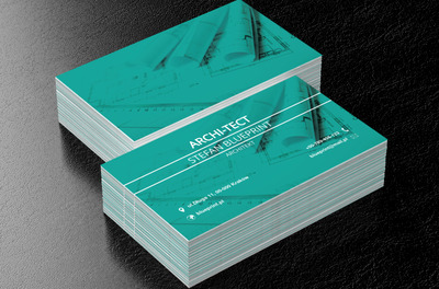 Stół architekta, Budownictwo, Architektura - Wizytówki Netprint