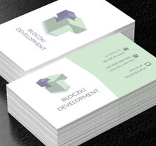 Trójwymiarowe bloczki, Budownictwo, Deweloper - Wizytówki Netprint