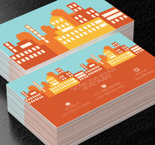 Kolorowe bloki, Budownictwo, Deweloper - Wizytówki Netprint