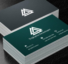 Trzy trójkąty, Budownictwo, Deweloper - Wizytówki Netprint