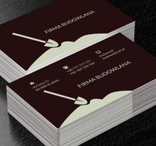 Kopiąca łopata, Budownictwo, Firma budowlana - Wizytówki Netprint