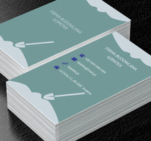 Szara łopata, Budownictwo, Firma budowlana - Wizytówki Netprint