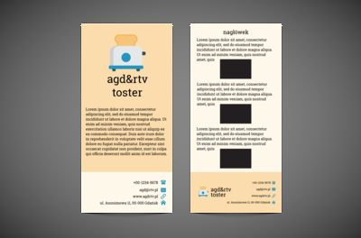 Pyszne tosty z najlepszych tosterów , Sprzedaż, RTV i AGD - Ulotki Netprint