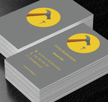 Młotek i gwóźdź, Budownictwo, Firma budowlana - Wizytówki Netprint